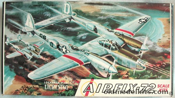 Airfix 1/72 Lockheed P-38J Lightning Craftmaster Issue, 2-49 plastic model kit